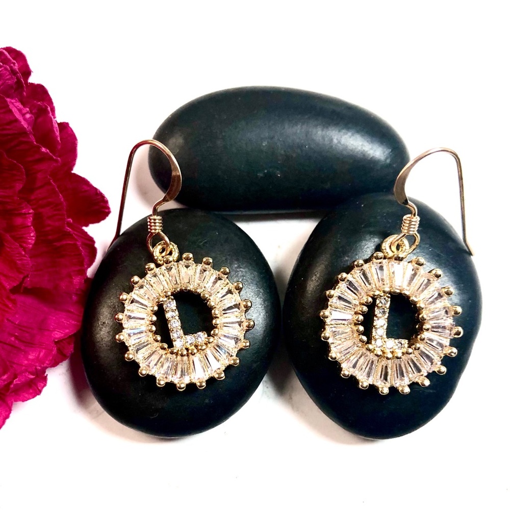 Initial L Earrings, Letter L, Personalized L, Boho - Picture 5 of 9
